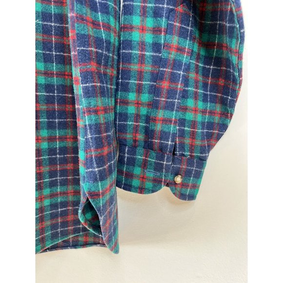 VTG Pendleton Men’s L 100% Virgin Wool Plaid Flannel Shirt USA - Picture 4 of 10